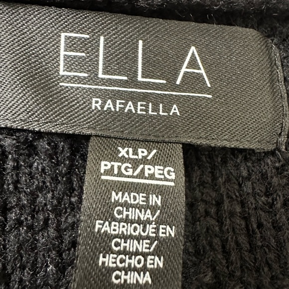 Ella by Rafaella Women's Petite Chain Trimmed Sweater - Picture 13 of 13